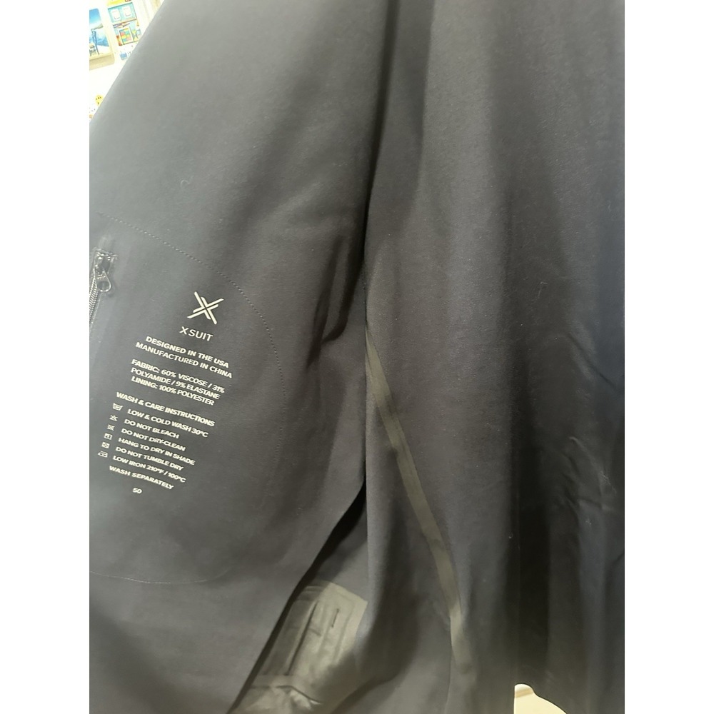 NWT xSuit 3.0 Men Navy Suit Jacket Blazer Coat Infinite Flex Technology S50 $499 - Picture 9 of 11